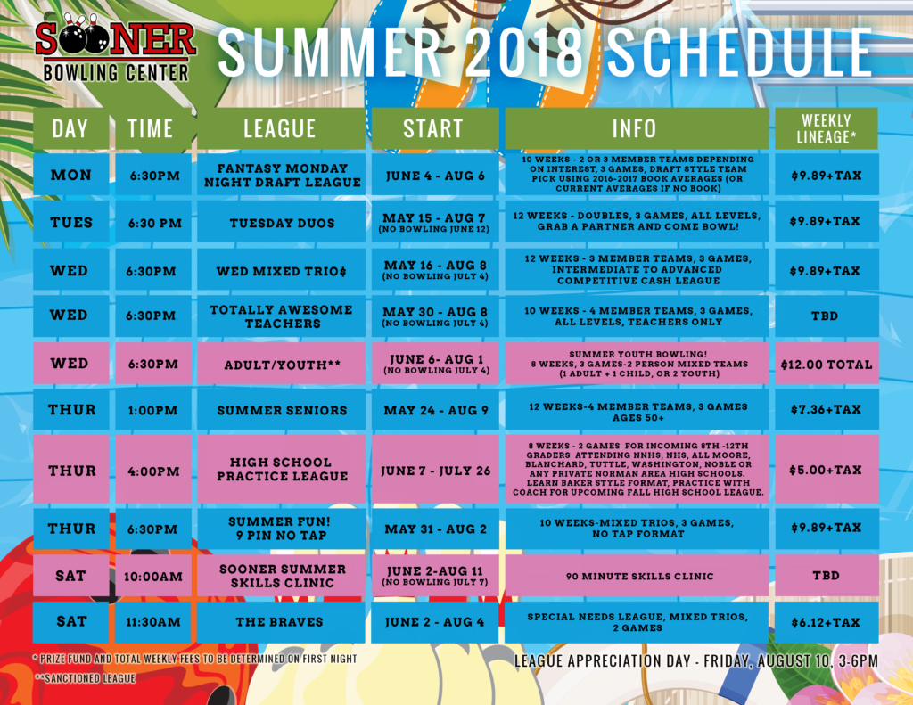 Summer League Sched